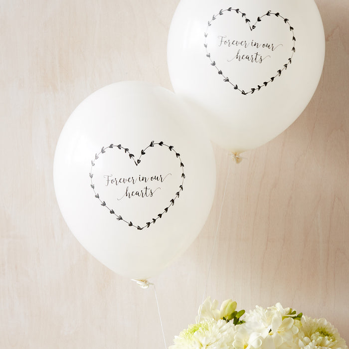 &#39;Forever In Our Hearts&#39; Funeral Balloons