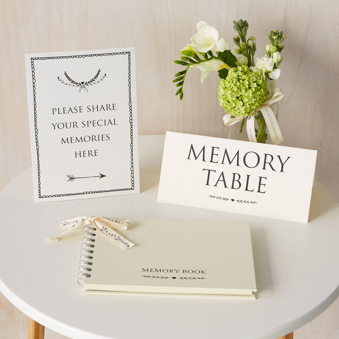 Memory Condolence Books &amp; Signs