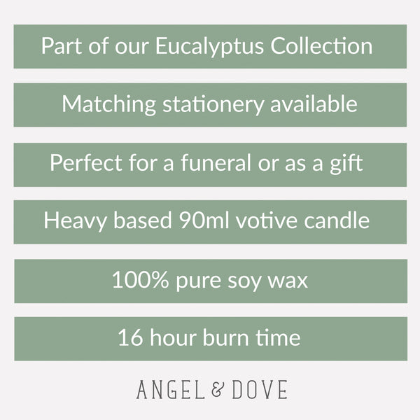 Eucalyptus 'In Loving Memory' 90ml Votive Remembrance Candle