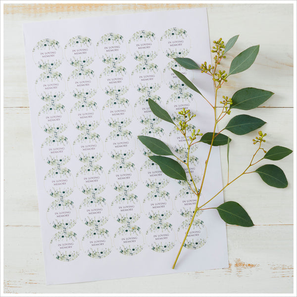 35 Eucalyptus In Loving Memory Stickers