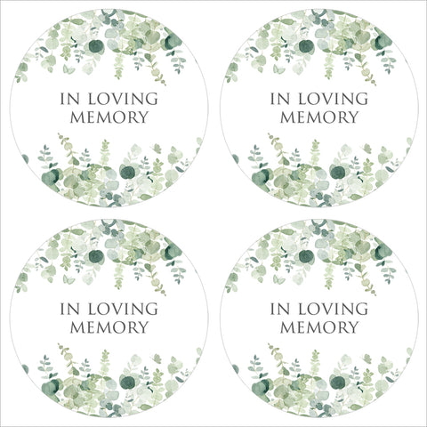 35 Eucalyptus In Loving Memory Stickers