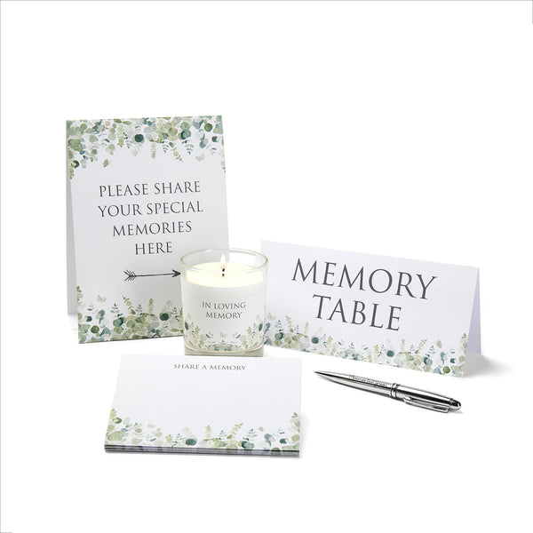 Eucalyptus Funeral Memory Table Collection