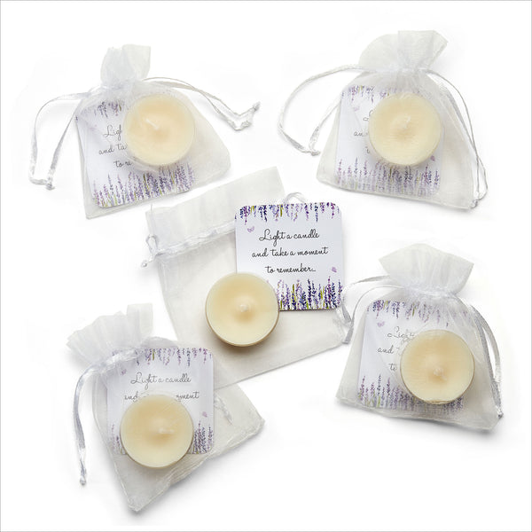 Lavender Tealight Funeral Favours