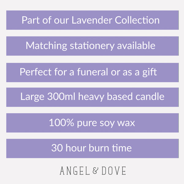 Lavender In Loving Memory 300ml Candle