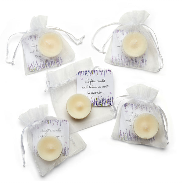 Lavender Tealight Funeral Favours