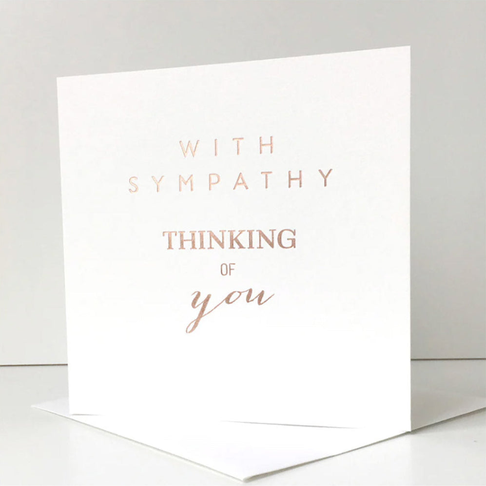 With Sympathy Thinking of You Card